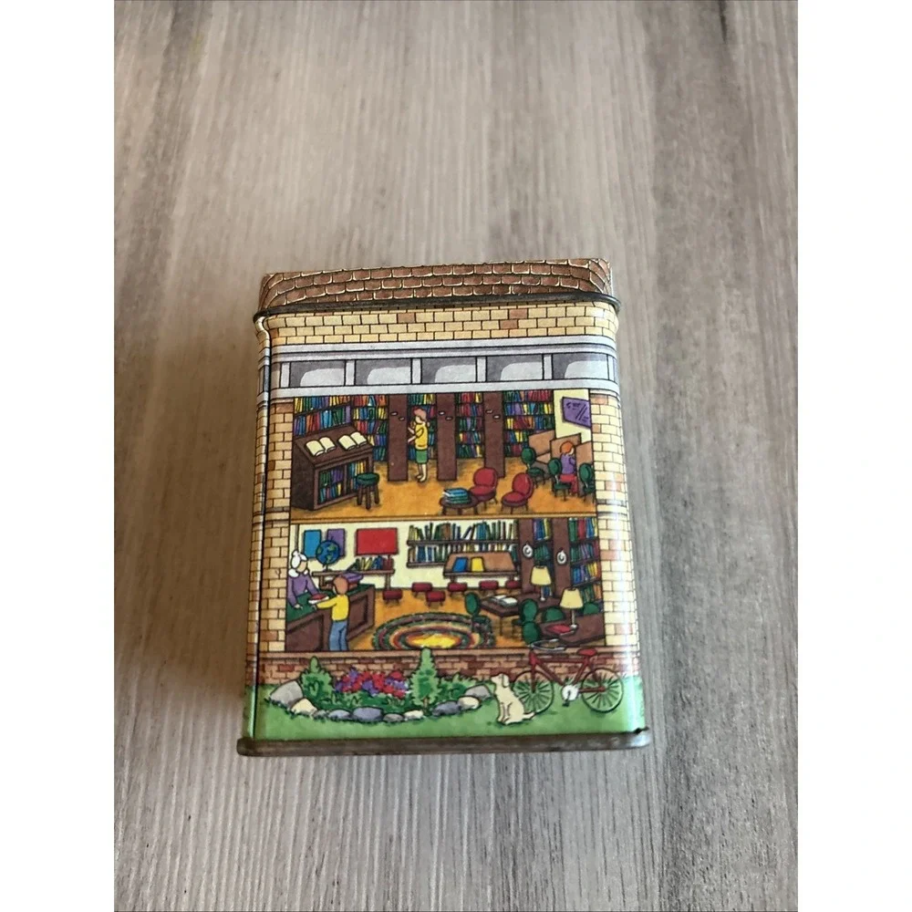 Vintage Keller-Charles of Philadelphia Miniature Library Tin 4.25
